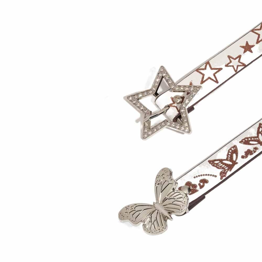 9385 2pcs Glitter Rhinestone Star Buckle Belt,punk Leather Waist - Picture 3 of 7